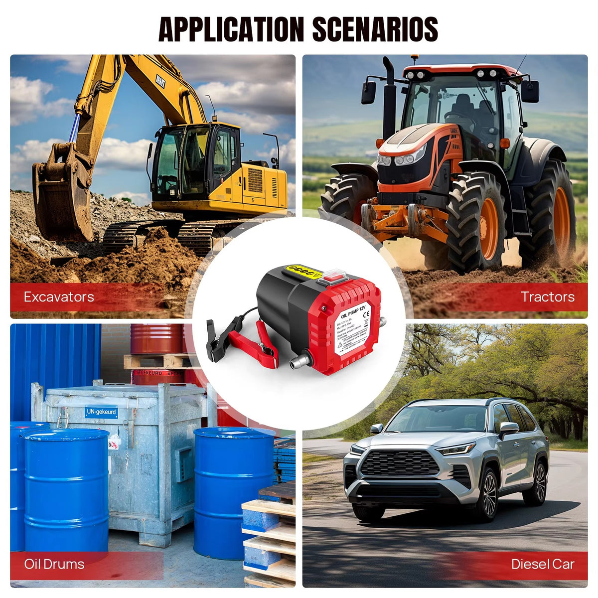 Harlwick™ 12V 80W Diesel Scavenge & Fluid Transfer Pump