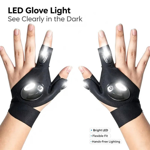 Harlwick™ LED Finger Flashlight Gloves