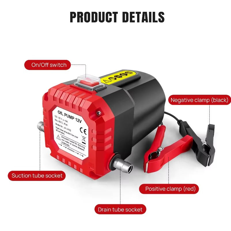 Harlwick™ 12V 80W Diesel Scavenge & Fluid Transfer Pump