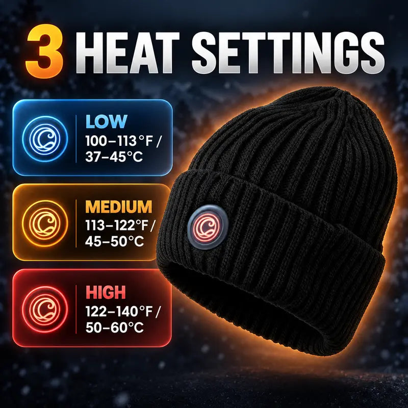 Harlwick™ Rechargeable 360° Heated Skull Hat