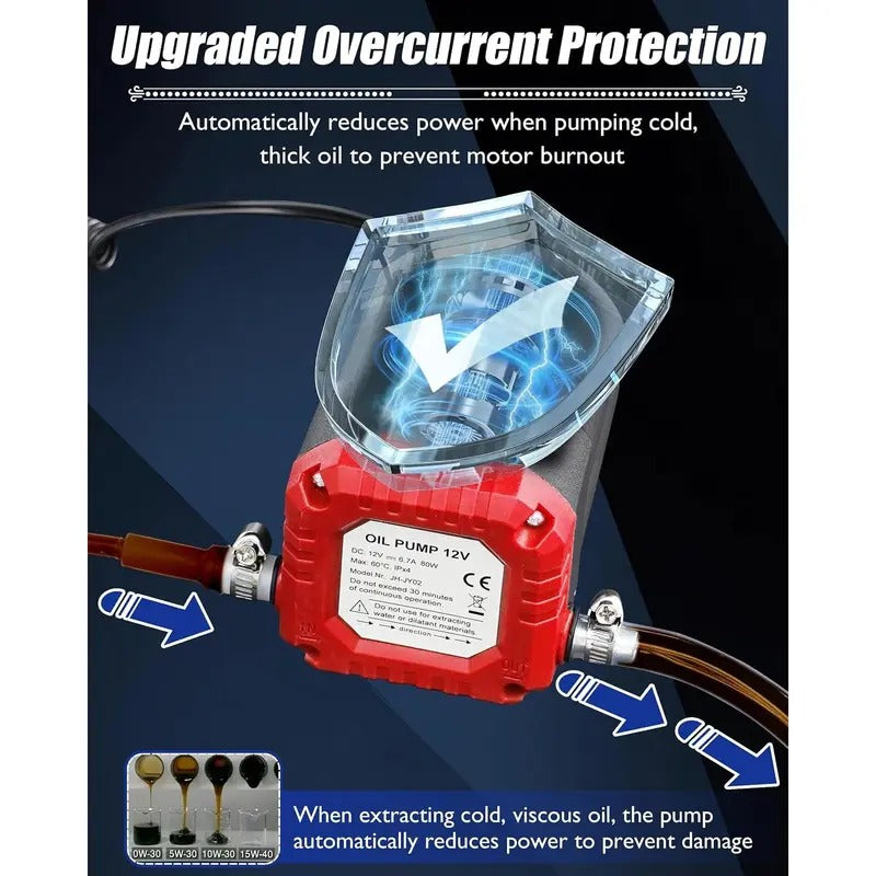 Harlwick™ 12V 80W Diesel Scavenge & Fluid Transfer Pump