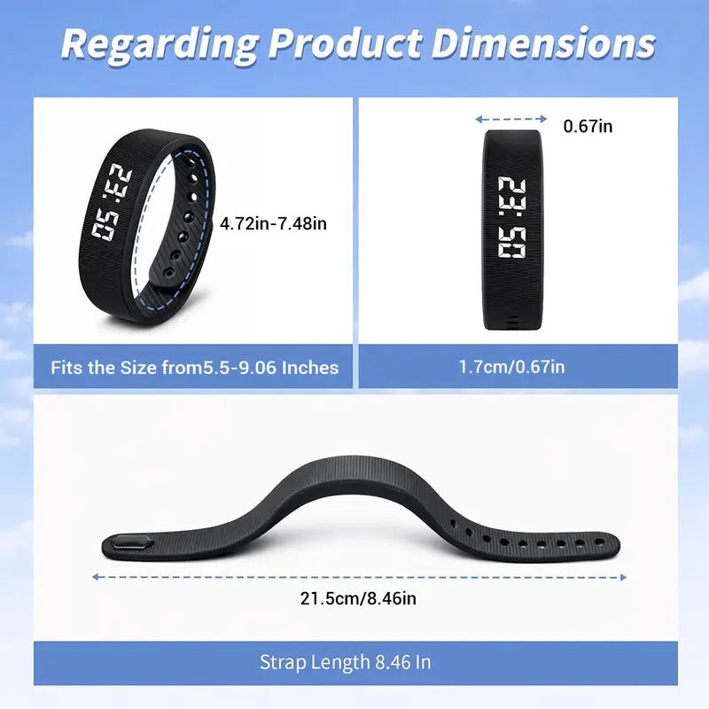 Harlwick™ Everyday Activity Band with Cable-Free USB Charging