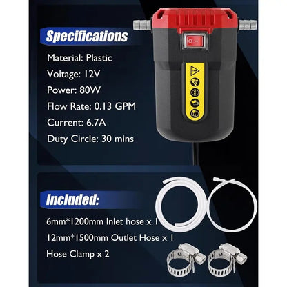 Harlwick™ 12V 80W Diesel Scavenge & Fluid Transfer Pump