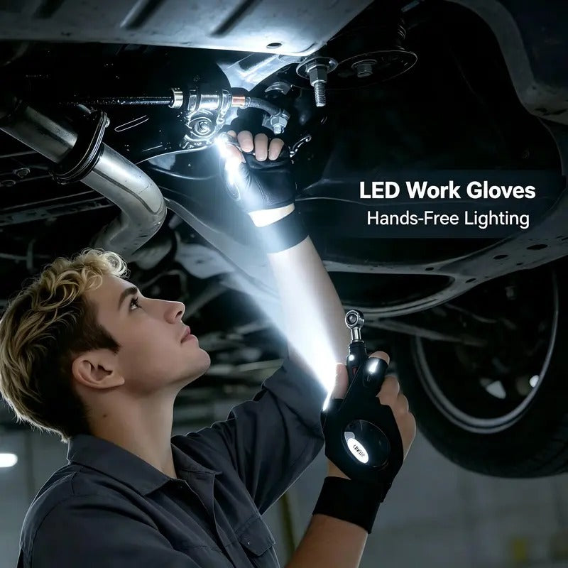 Harlwick™ LED Finger Flashlight Gloves
